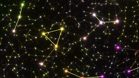 Flight in space between the stars. Looped animation Stock Footage 197296826