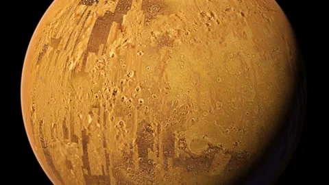 Flight into space from the planet Mars Stock Footage 270889951