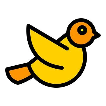 Flight sparrow icon vector flat Stock Illustration