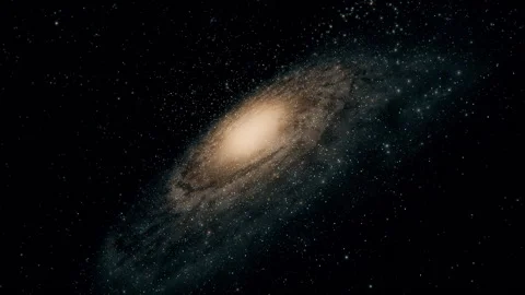 Flight from a spieral galaxy Video stock 146807620