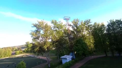 Flight at the stadium Stock Footage 196810450