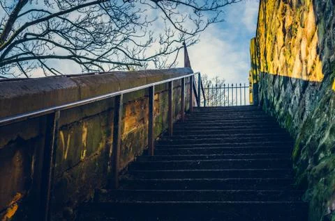 Flight of stone steps Stock Photos