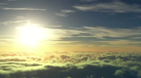 Flight to the sun Stock Footage