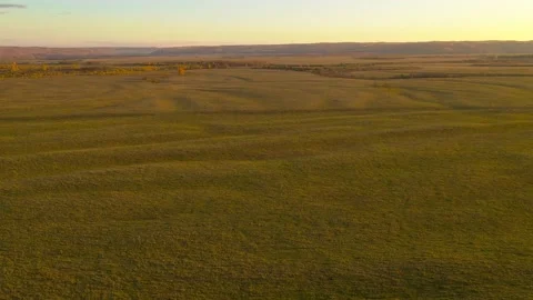 Flight at sunset of the day. Endless spaces. Stock Footage 142860884