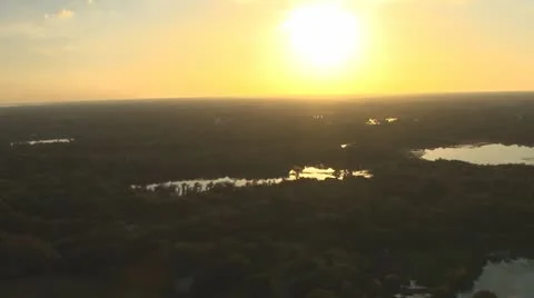 Flight into Sunset Video stock 8979687