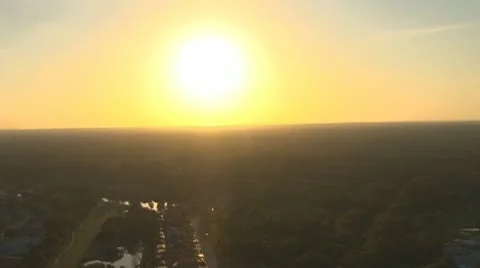 Flight into Sunset II Video stock 8979733