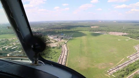 Flight taken from the cockpit. Stock Footage 82799257