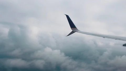 Flight taking off  through clouds Stock-Footage 97004156