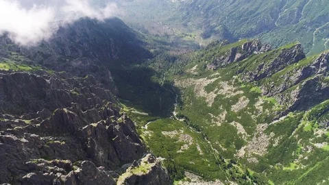 Flight in Tatras mountains Stock Footage 82455914
