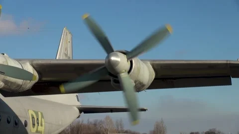 Flight test station. Checking performance of aircraft An-12  systems. Close-up. Stock Footage 194496822
