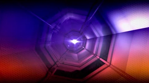 Flight through an abstract tunnel Stock-Footage 60242583