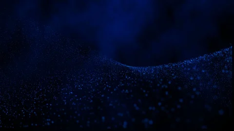 Flight through blue galaxy space. 4K animated background Stock Footage 106468126