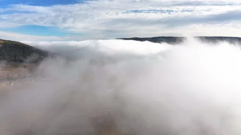 Flight through the Clouds 02 | Mountains | Fog &amp; Low Clouds | 4K Drone Stock-Footage 259859107