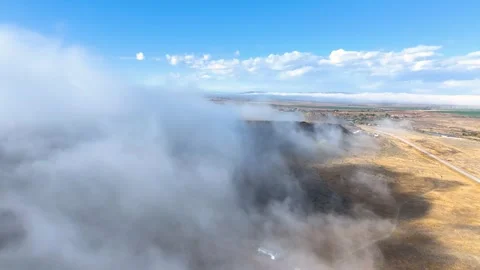 Flight through the Clouds 06 | Mountains | Fog &amp; Low Clouds | 4K Drone Stock-Footage 259859038