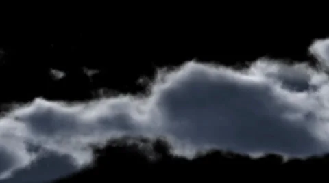 Flight through the clouds - Alpha channel included Stock Footage 37048303