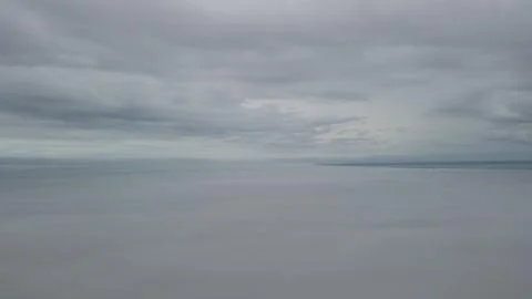 Flight through the clouds Foto stock