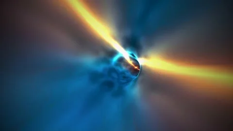 Flight through a colorful endless wormhole Stock Footage 237530346