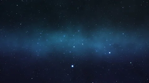 Flight through the galaxy, through the stars of the nebula in space. Colorful Stock Footage 157489010
