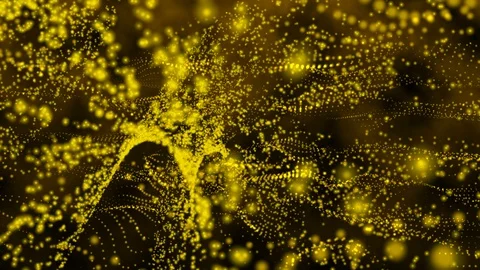 Flight through gold galaxy space. 4K animated background Vídeos de archivo 106535304