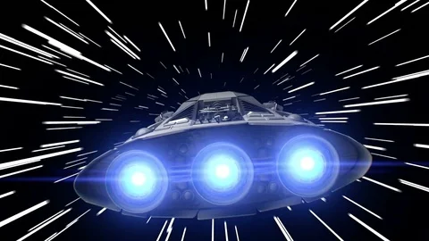 Flight through the hyperspace, 3d animation Stock Footage 85141755
