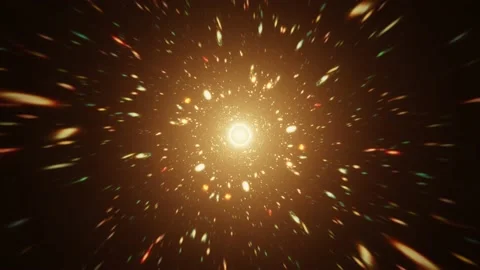 Flight through Hyperspace Tunnel Through Time And Space Stock Footage 161312918