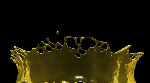 Flight through lemonade splash in extreme slow motion, alpha included (FULL HD) Stock Footage 39026952
