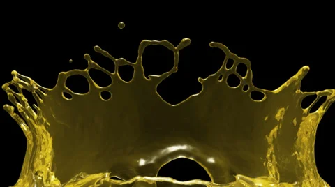 Flight through lemonade splash in slow motion, alpha included (FULL HD) Stock-Footage 38996022