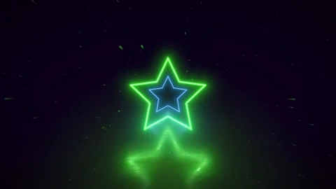 Flight through the neon tunnel. Abstract neon background, flying forward through Stock Footage 242511600