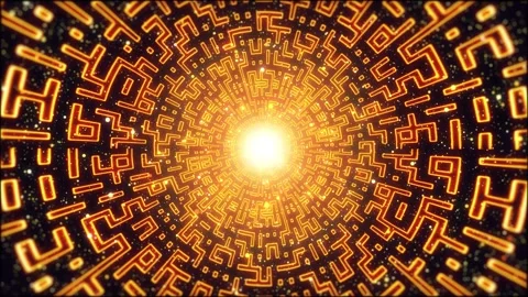 Flight through an optical tunnel. 動画素材 282547971