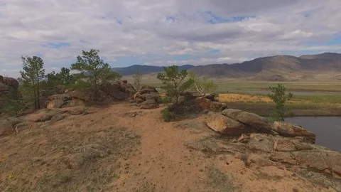 Flight through the rocks Stock Footage 103519459