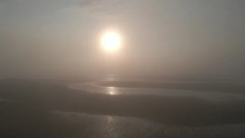 Flight through shallow fog Stock Footage 337618336