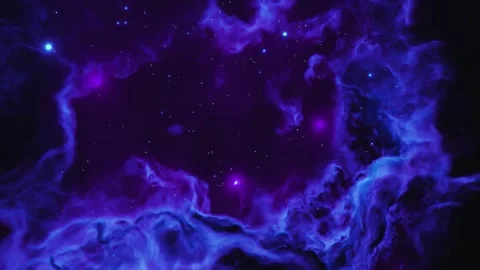  Flight Through Space With star field, Galaxy and Nebulae looping animation. Stock Footage 247494415