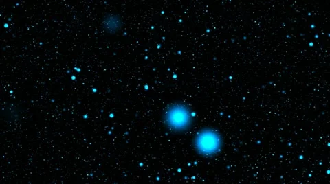 Flight through stars Stock Footage 11063650