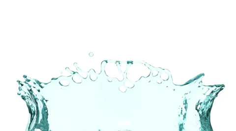 Flight through turquoise water splash in extreme slow motion (FULL HD) Video stock 39000475