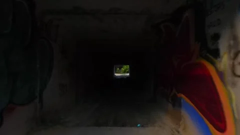 Flight through an underground structure (underpass) Stock Footage 241517229
