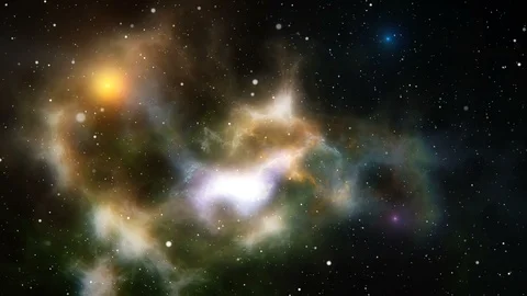 Flight through the universe Stock Footage 100032487