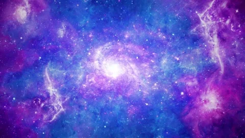 Flight through Universe Nebula Galaxy, Interstellar space travel, Traveling Stock Footage