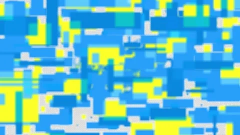 Flight through yellow-blue rectangles. Stock Footage 199767850