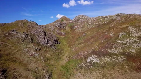 Flight to the top of the mountain, part 1 Stock Footage 166482568