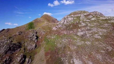 Flight to the top of the mountain, part 2 Stock Footage 166483378