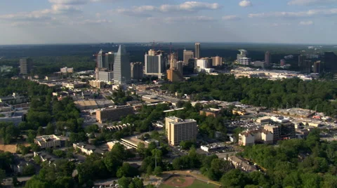 Flight toward Buckhead, north of Atlanta, Georgia. Shot in 2007. Stock Footage 59334509