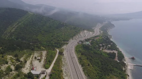 Flight under coast 스톡 동영상 94722960