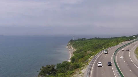 Flight under coast 動画素材 94723149