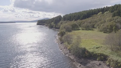 Flight under coast Stock Footage 94723334