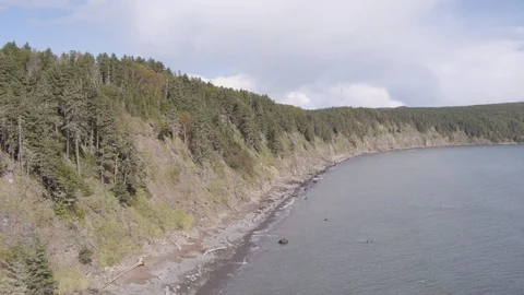 Flight under coast Stock-Footage 94723448