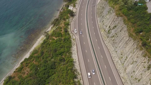 Flight under coast Stock-Footage 94723512