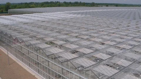 Flight under greenhouse Stock-Footage 94724827