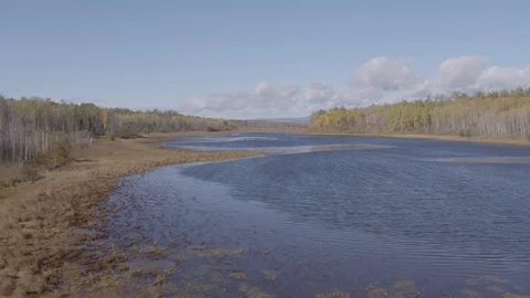 Flight under lakes 스톡 동영상 94723749