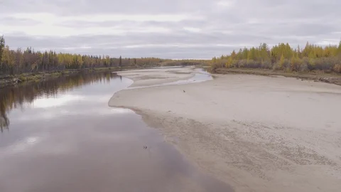 Flight under river 스톡 동영상 94723130