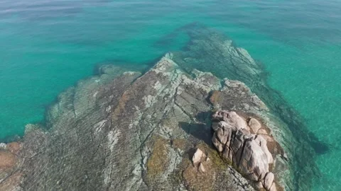 Flight under the rock Stock Footage 130536895